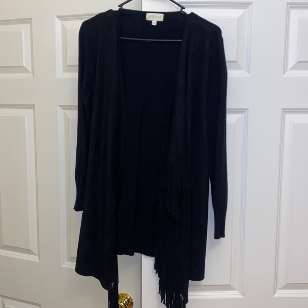 Apricot fringe cardigan